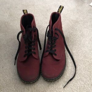 Shoreditch Dr. Martens Maroon Boot
